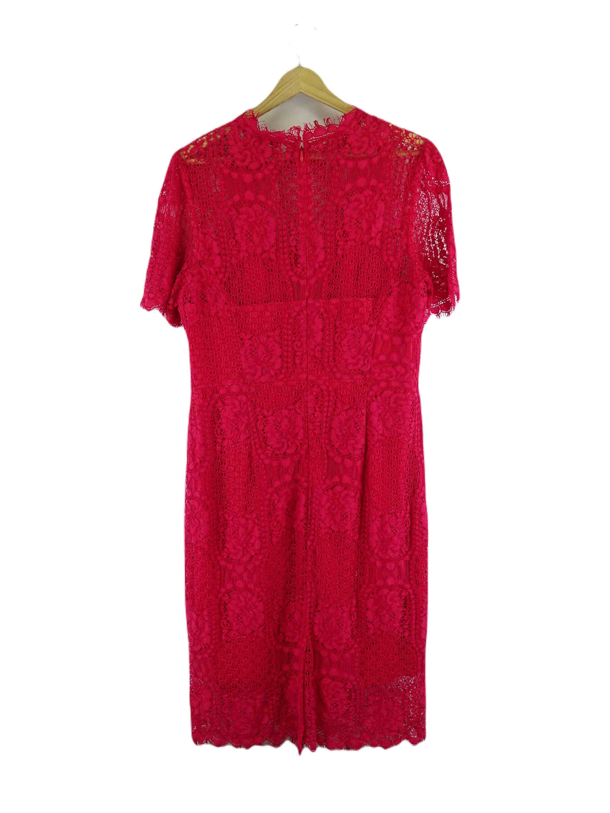 Jayson Brunsdon Red Lace Dress 14