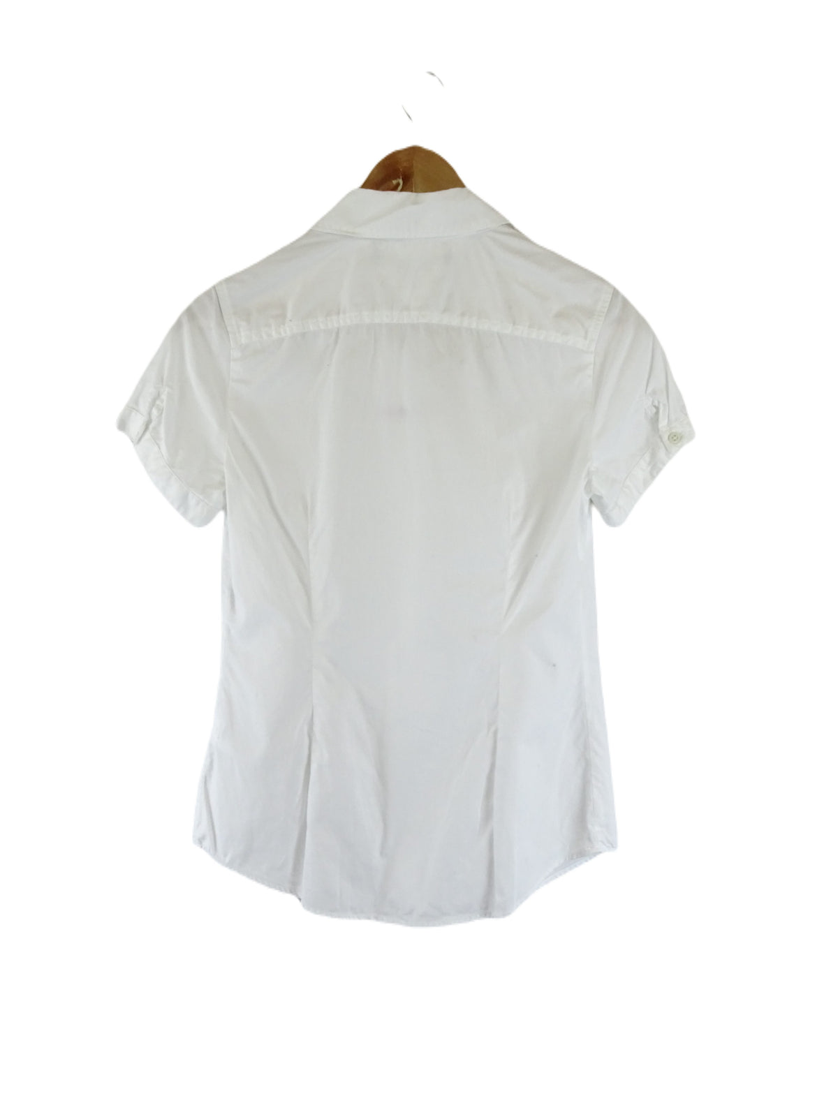 Tommy Hilfiger White Button Down Short Sleeve Shirt XS