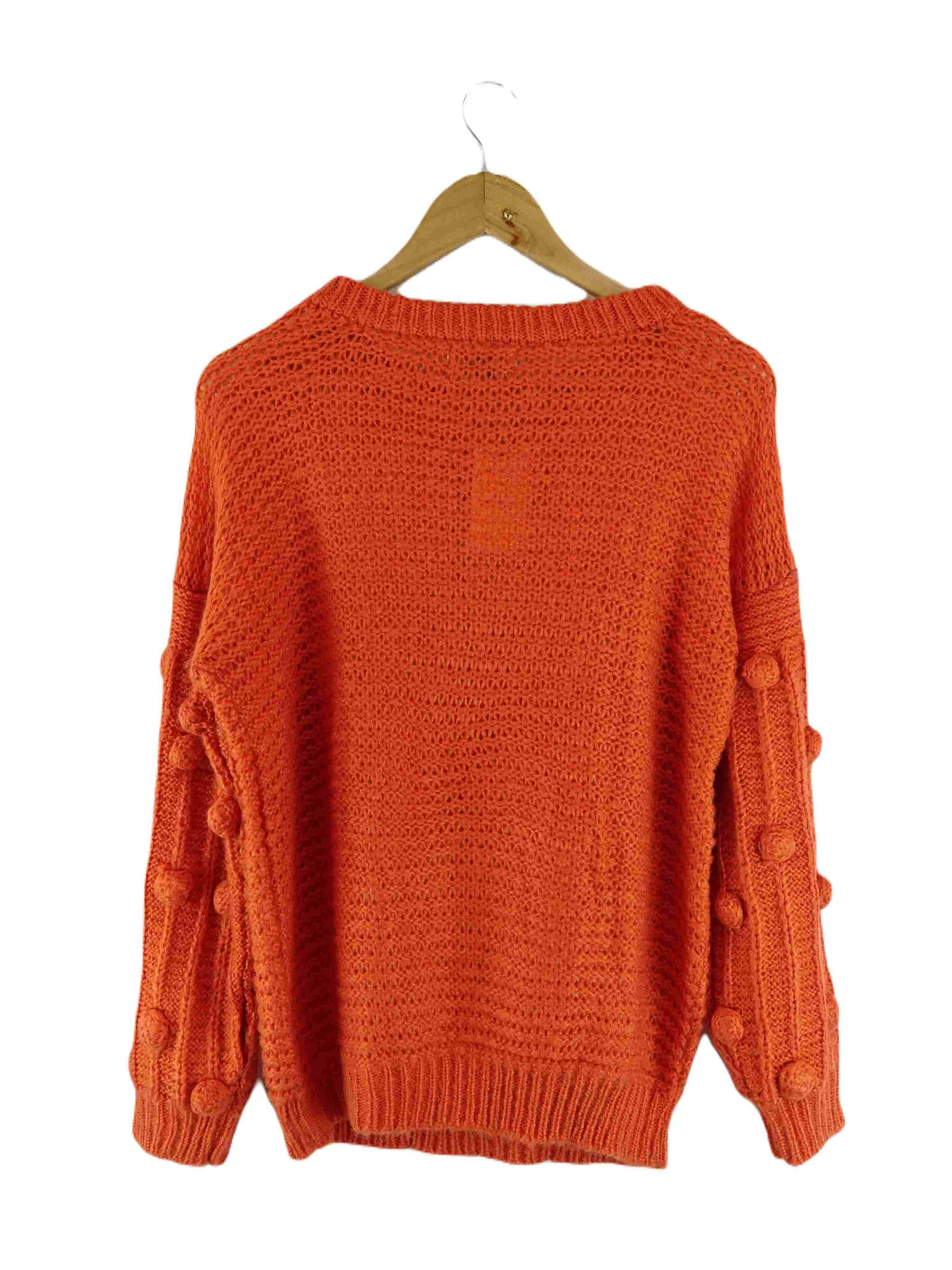 Lilya Orange Knit Sweater M
