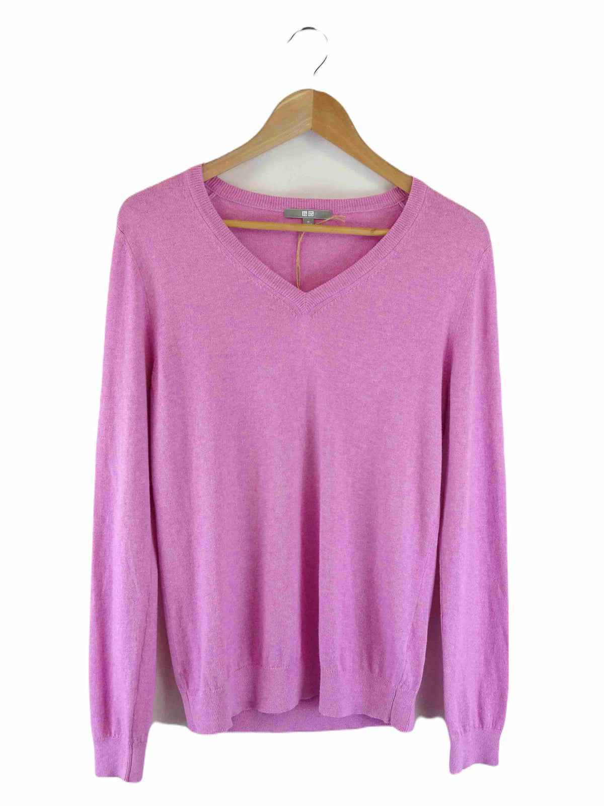 Uniqlo Pink V-Neck Sweater M