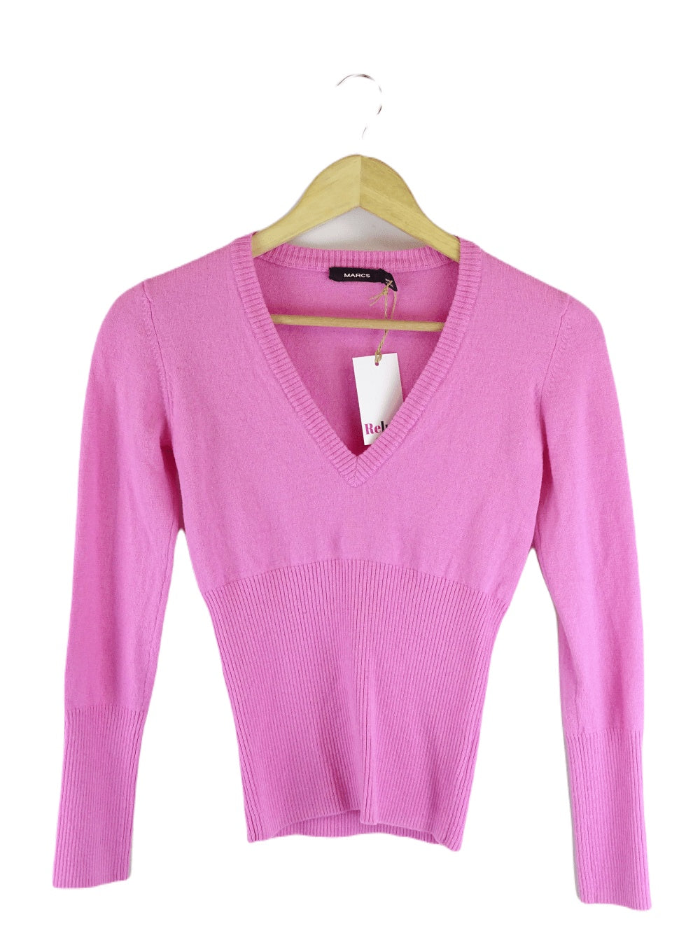 Marcs Pink V Neck Sweater M