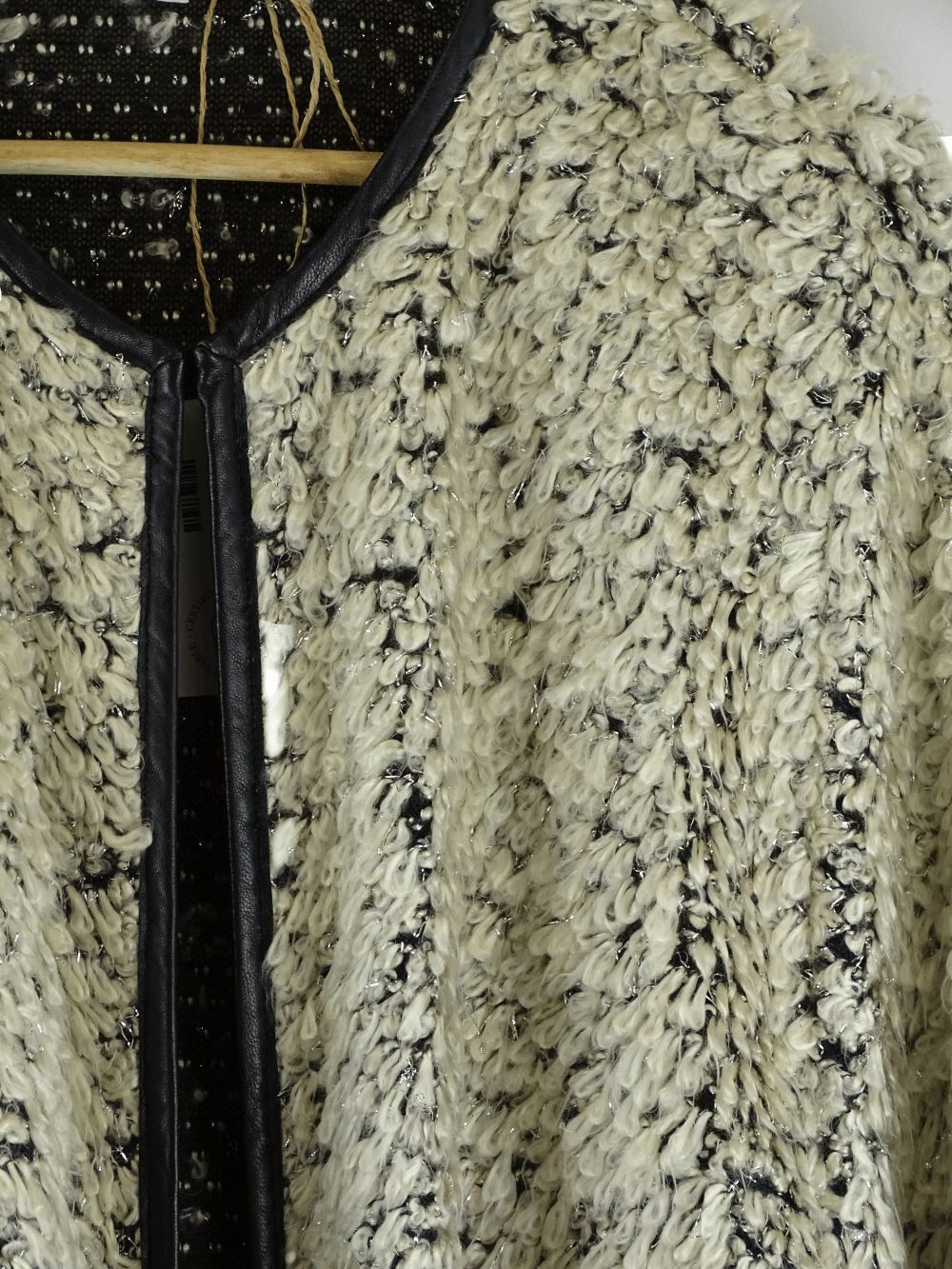 Spencer Lacy Fluffy Cardigan Brown S/M