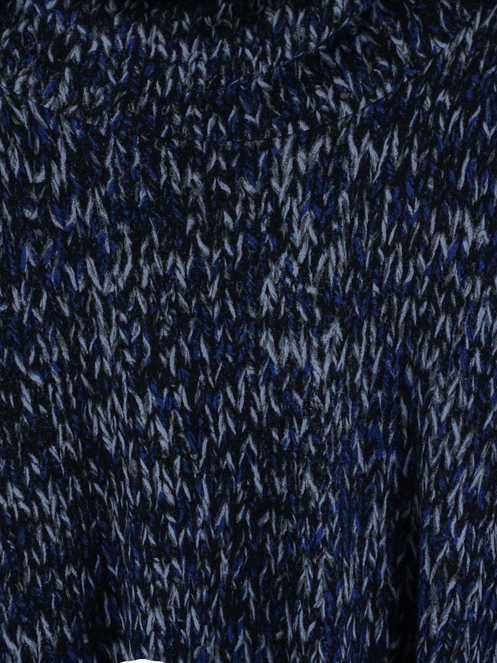Sacha Drake Blue and Black Off The Shoulder Midi Knit Dress 16