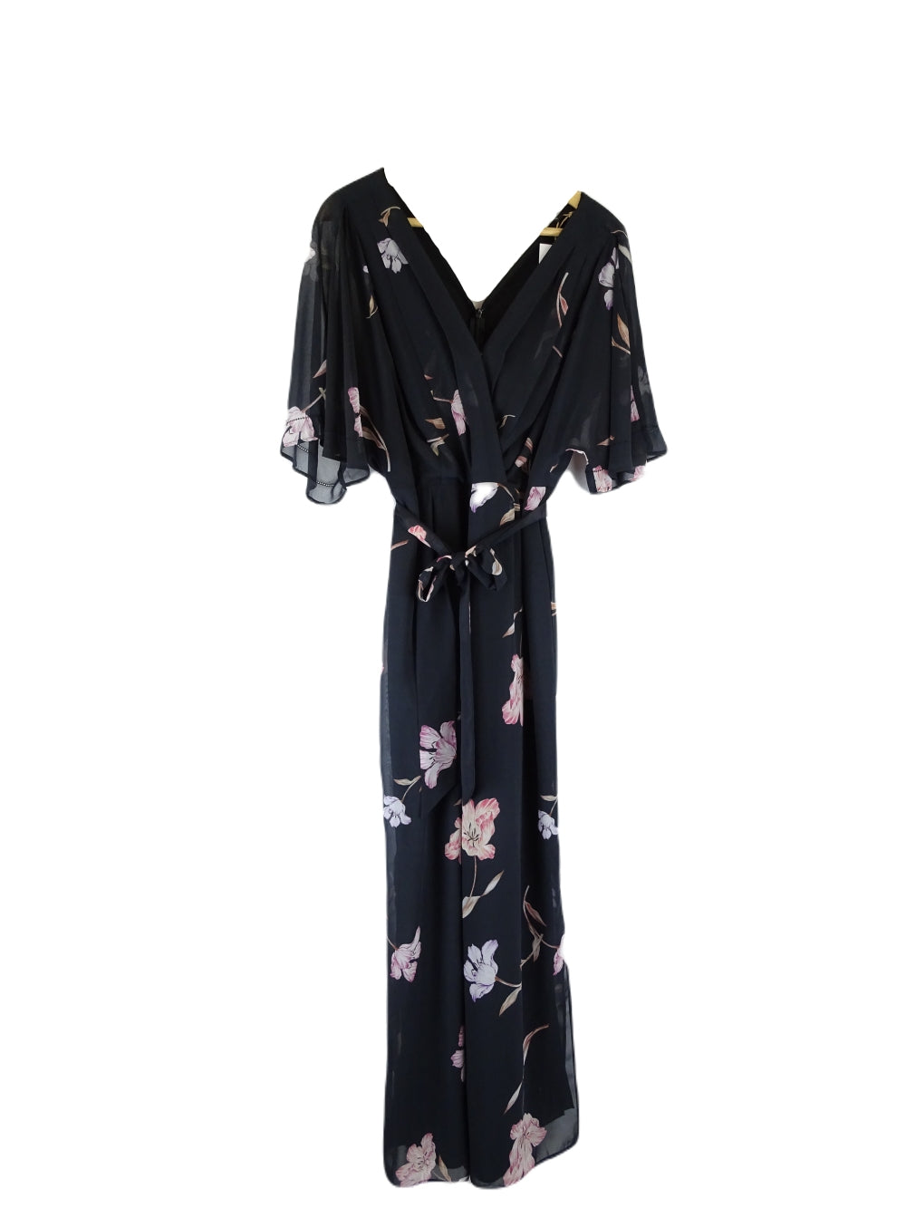 Portmans Floral Maxi Dress with Flutter Sleeves12