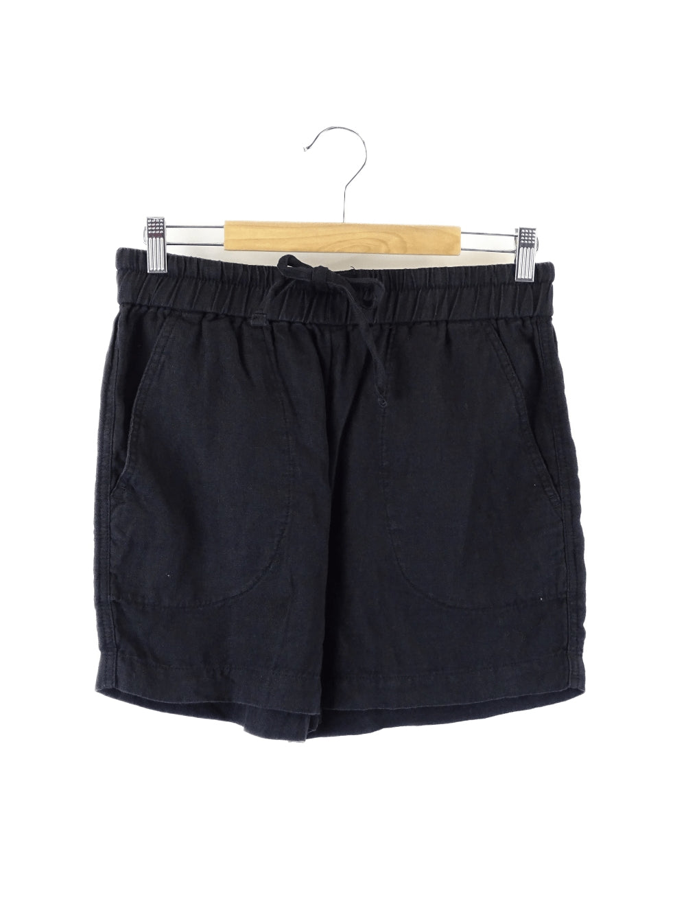 Country Road Black French Linen Shorts 10