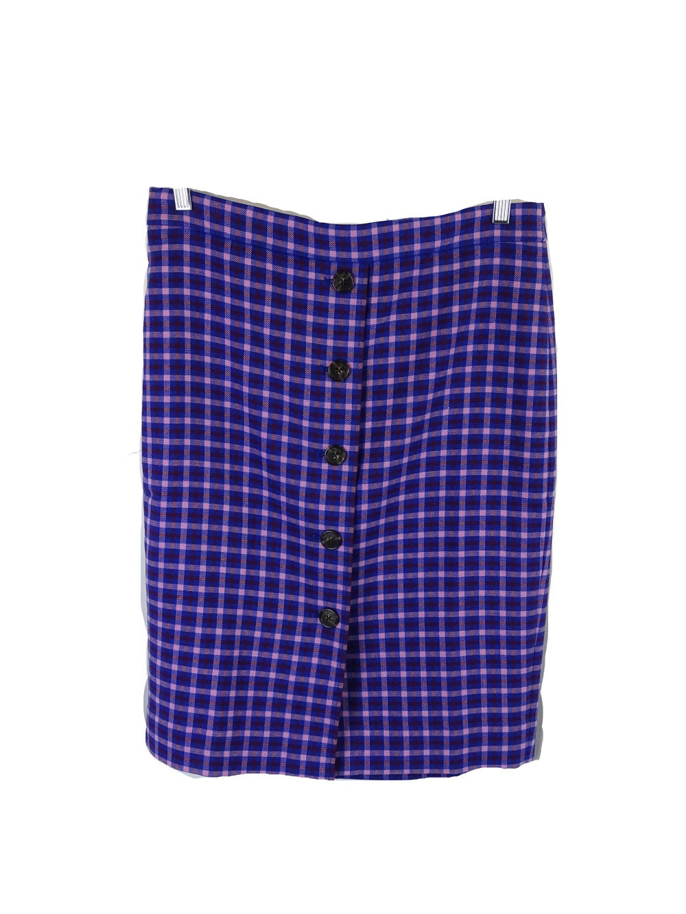 J. Crew Blue and Pink Plaid Skirt 10