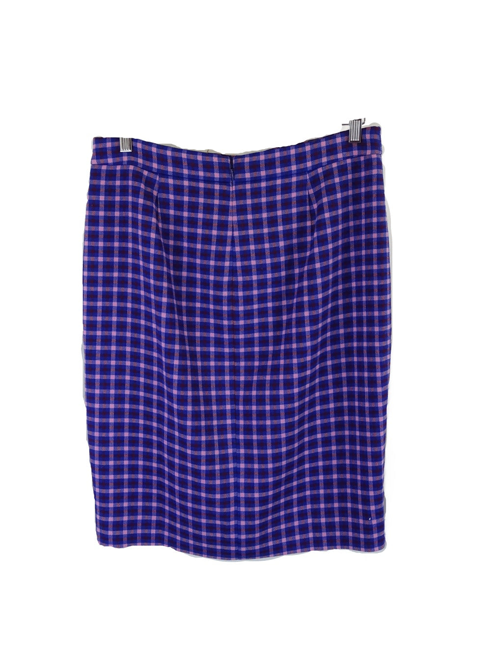 J. Crew Blue and Pink Plaid Skirt 10
