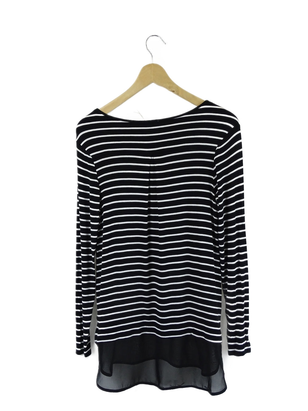 Witchery Black And White Long-Sleeve Top S