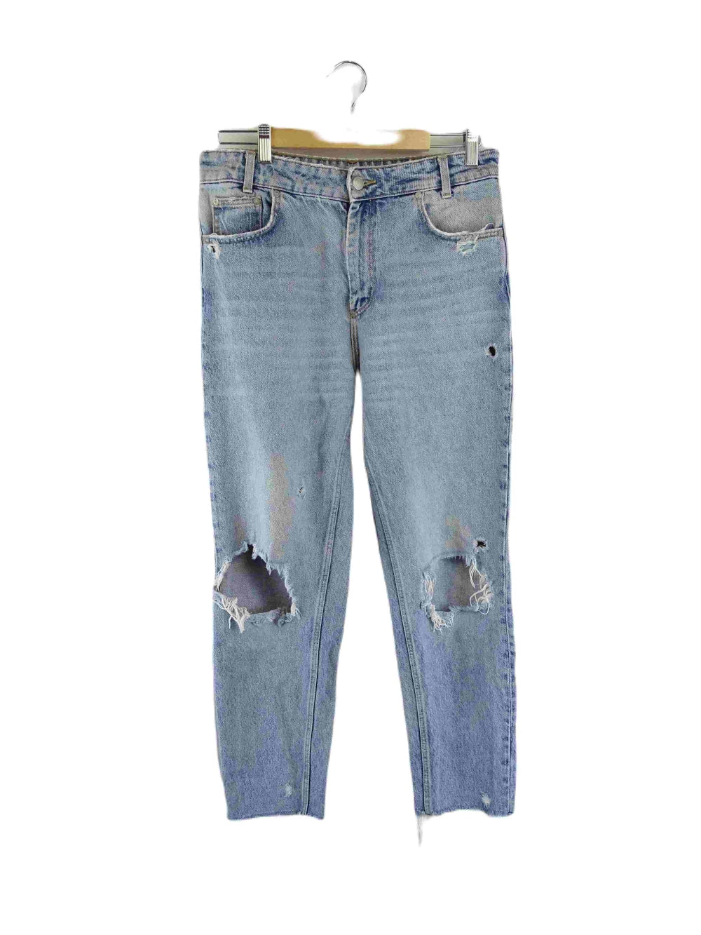 Zara Blue Ripped Jeans 12