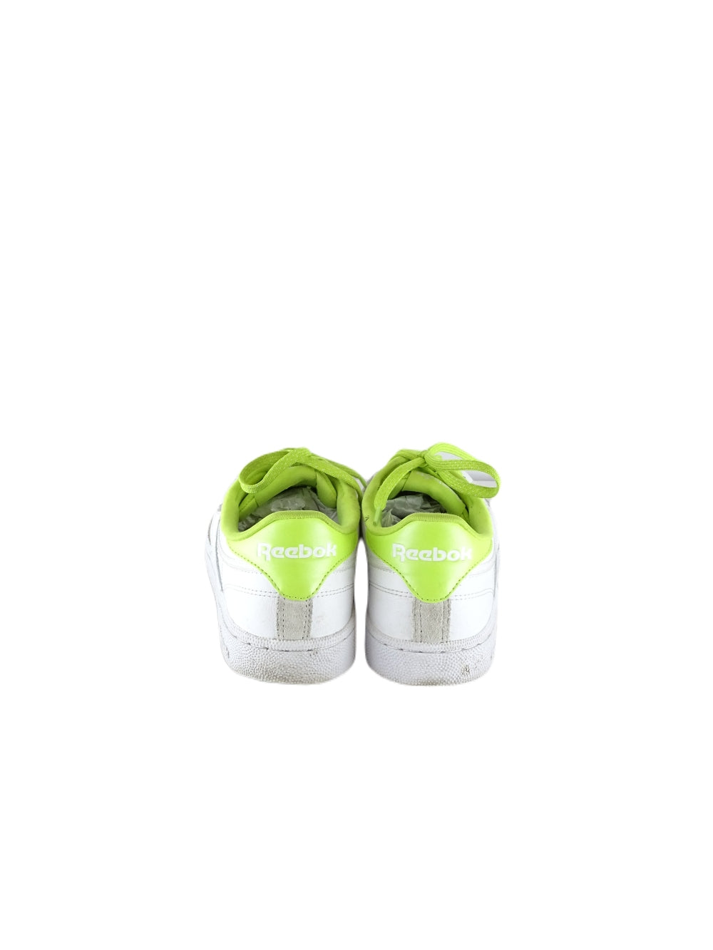 Reebok White and Neon Green Sneakers AU US 8 EU 39 Reluv Clothing Australia