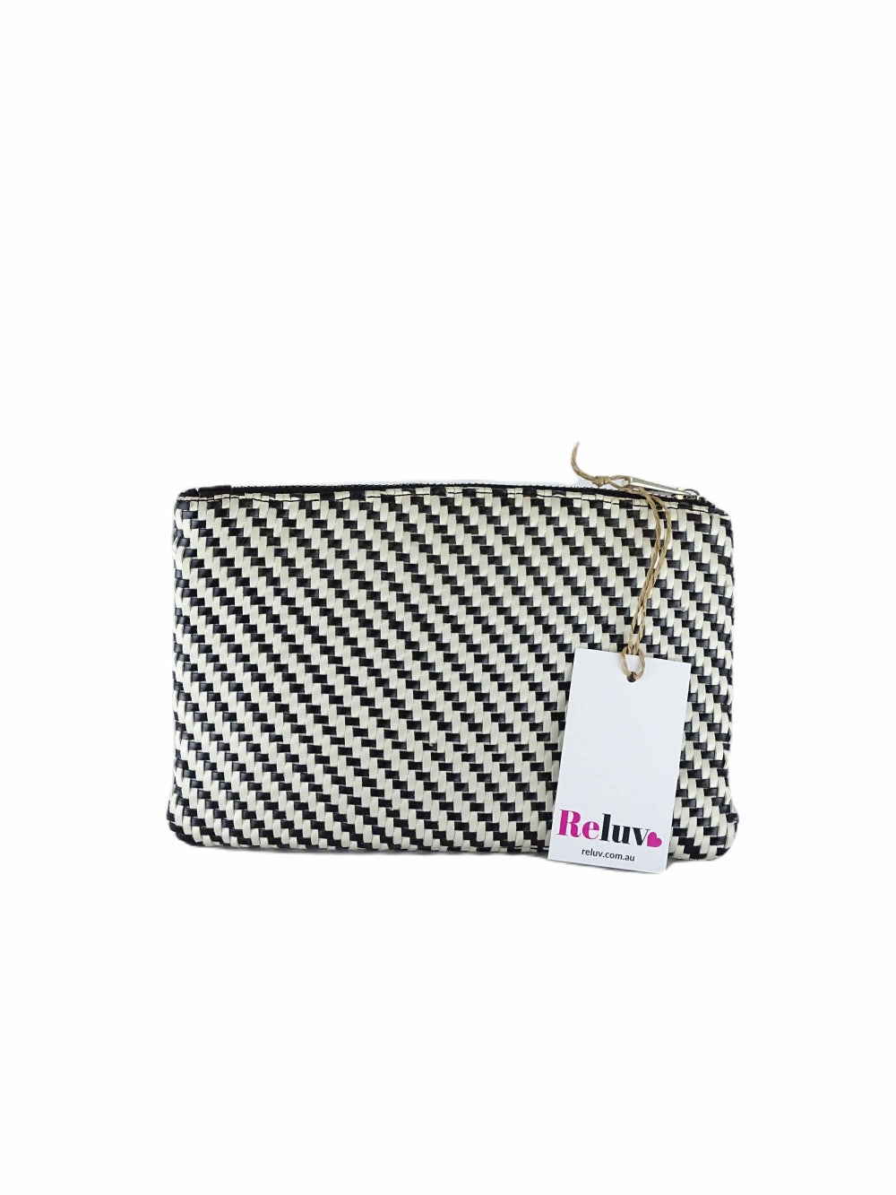 Forever New Black and White Pouch