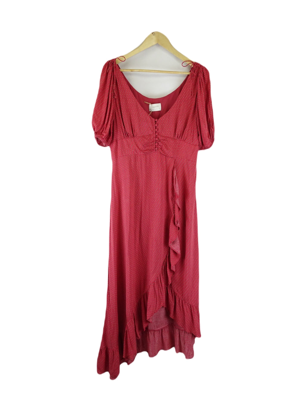 Auguste Red Spotted Maxi Dress 14