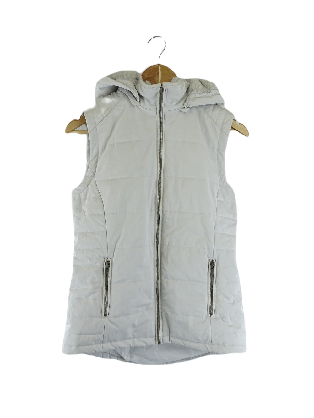 Jeanswest Grey Vest with Fluffy Hood 8