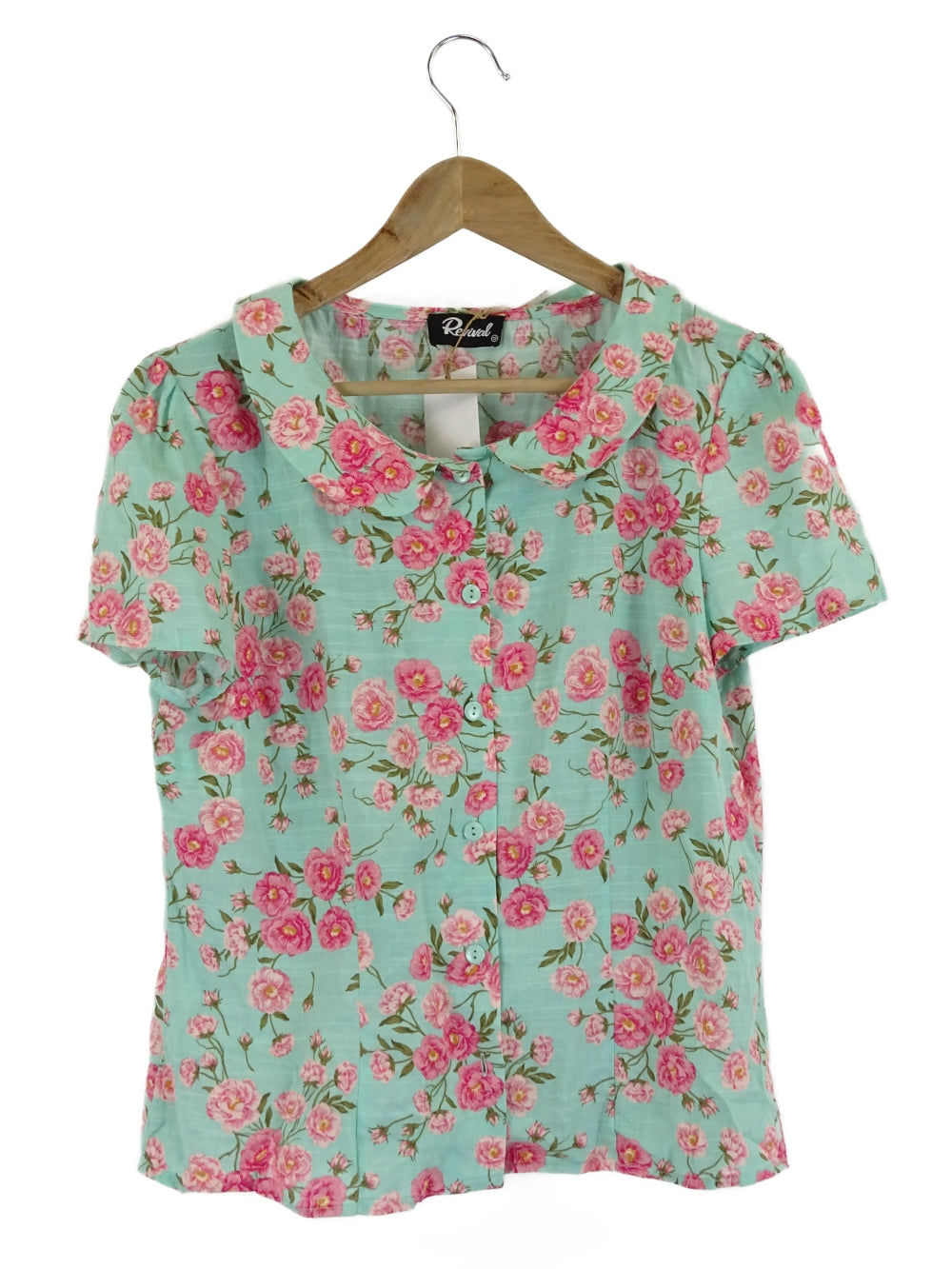 Revival Blue And Pink Floral Top 12