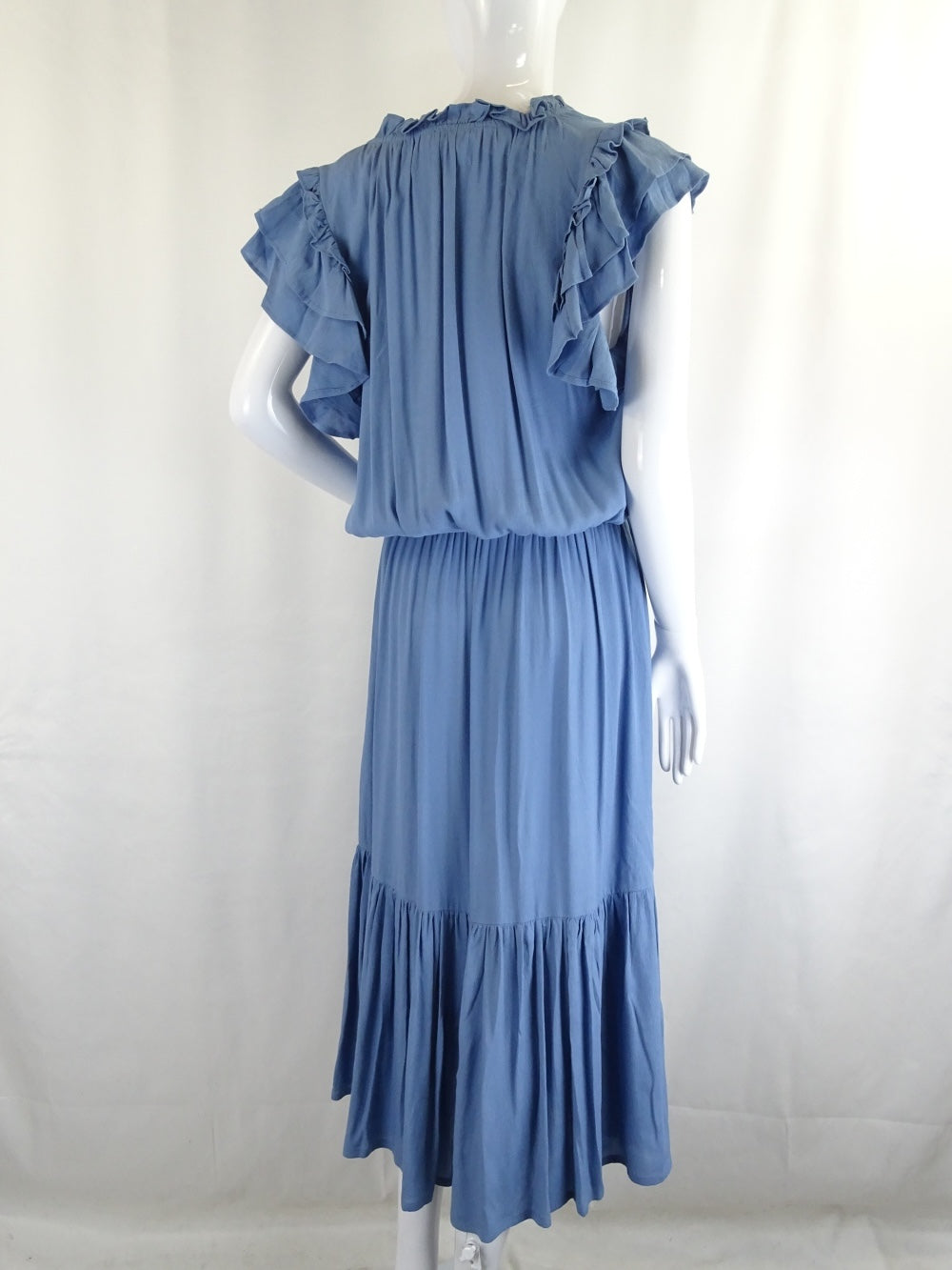 Natasha Gan Light Blue Maxi Dress 14 - Reluv Clothing Australia