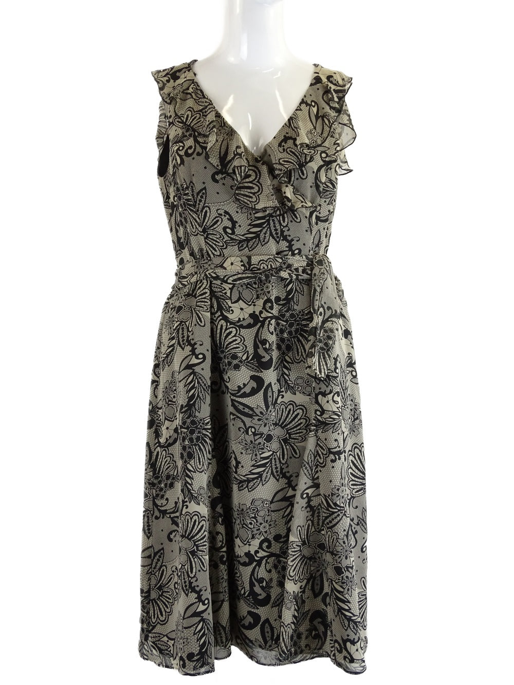 Diana Ferrari Lace Print Dress 10