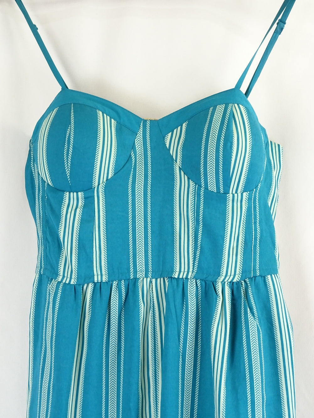 Band Of Gypsies Blue Striped Jumpsuit M