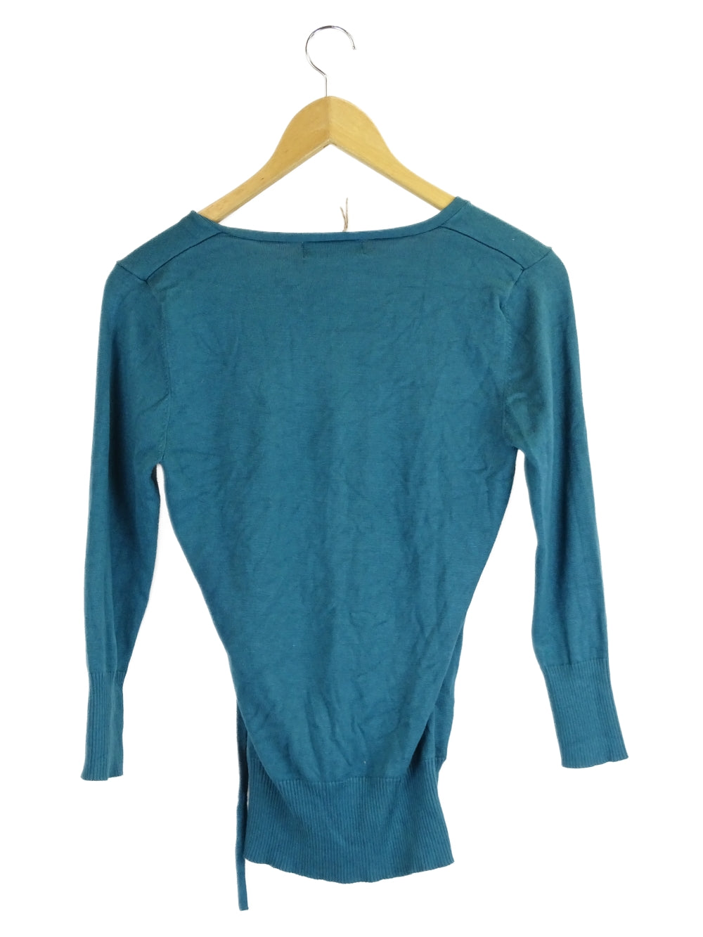 Portmans Blue Longsleeve Wrap Top S