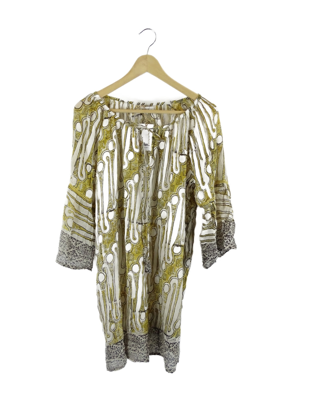 Zarifa Yellow Pattern Top M/L