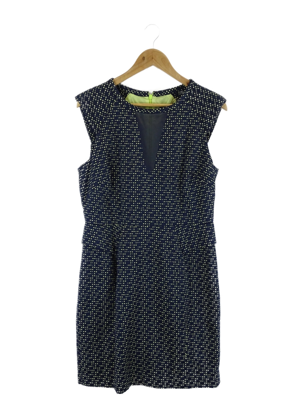 Marcs Green and Navy Shift Dress 14