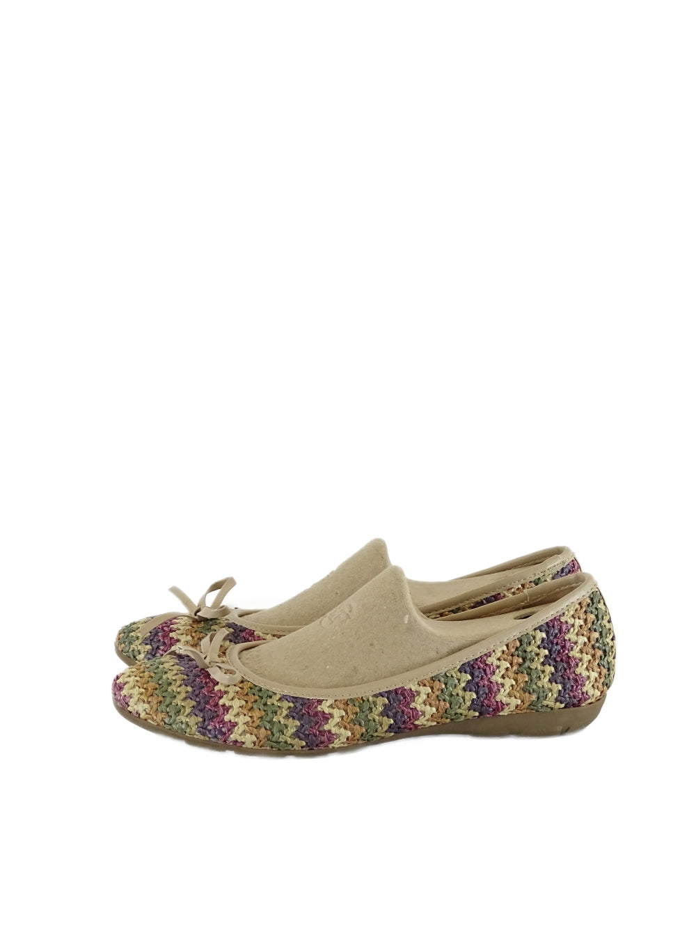 Ezywalkin Woven Multicolored Flats 9