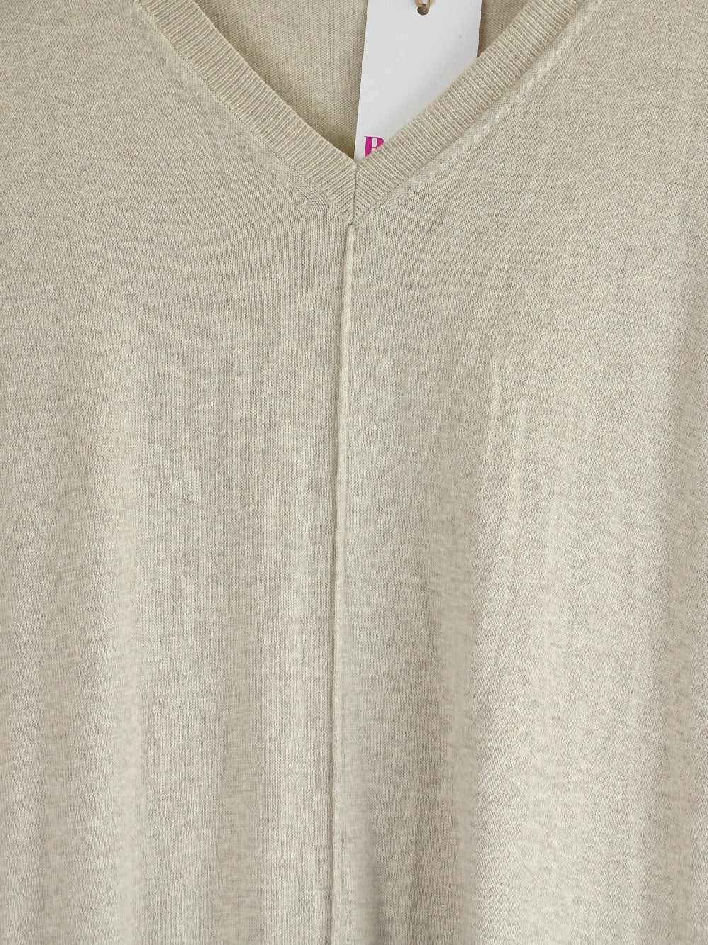 Uniqlo Beige V Neck Jumper L