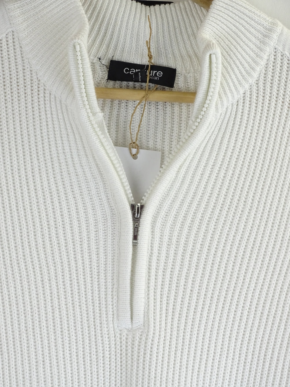 Capture White 1/2 Zip Sweater 38 (M)