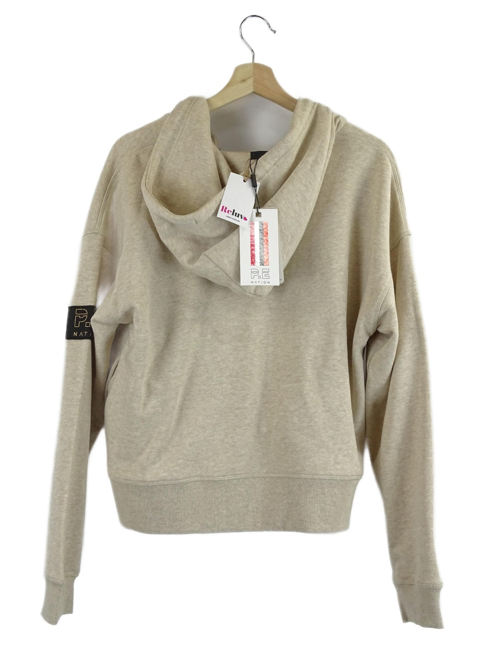 P.E Nation Beige Zip Up Jumper S