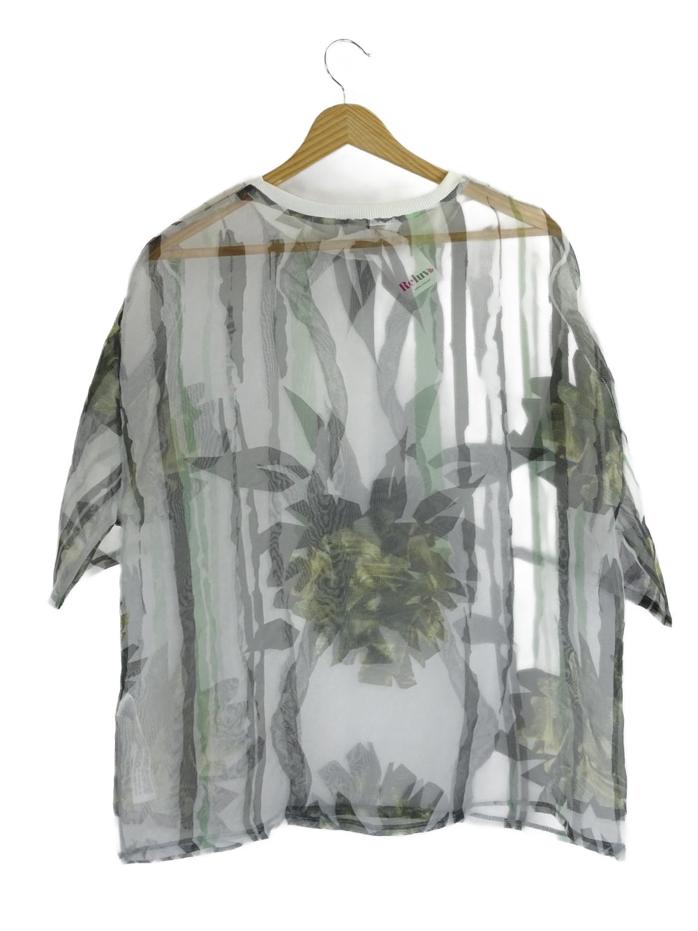 Zara Green Sheer Top S