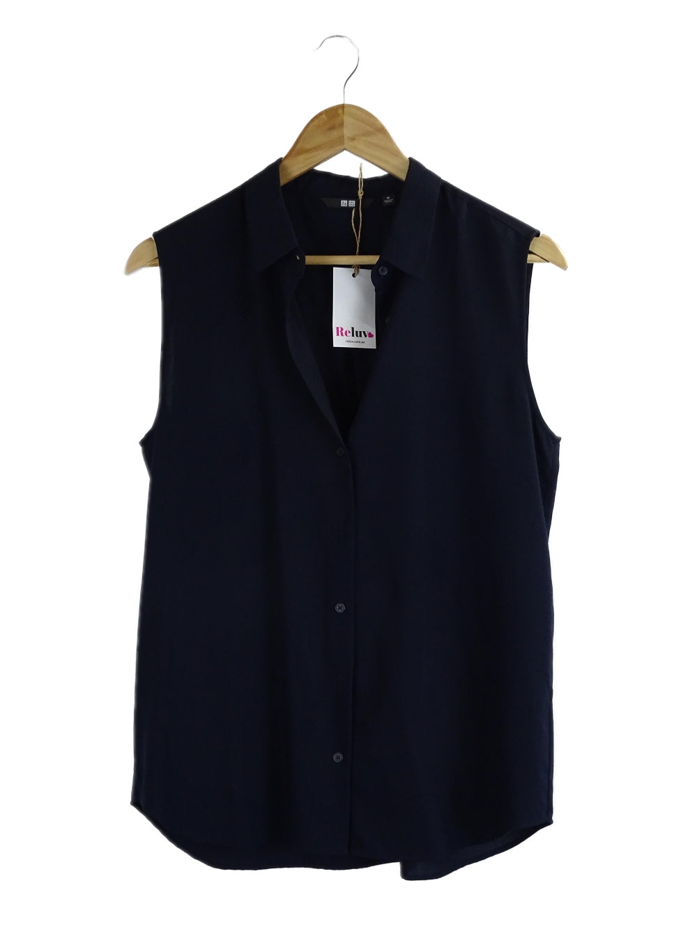 Uniqlo Navy Button Down Singlet M