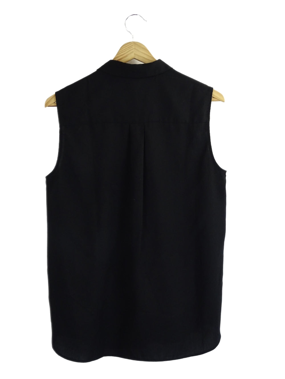 Uniqlo Black Button Down Singlet Top M