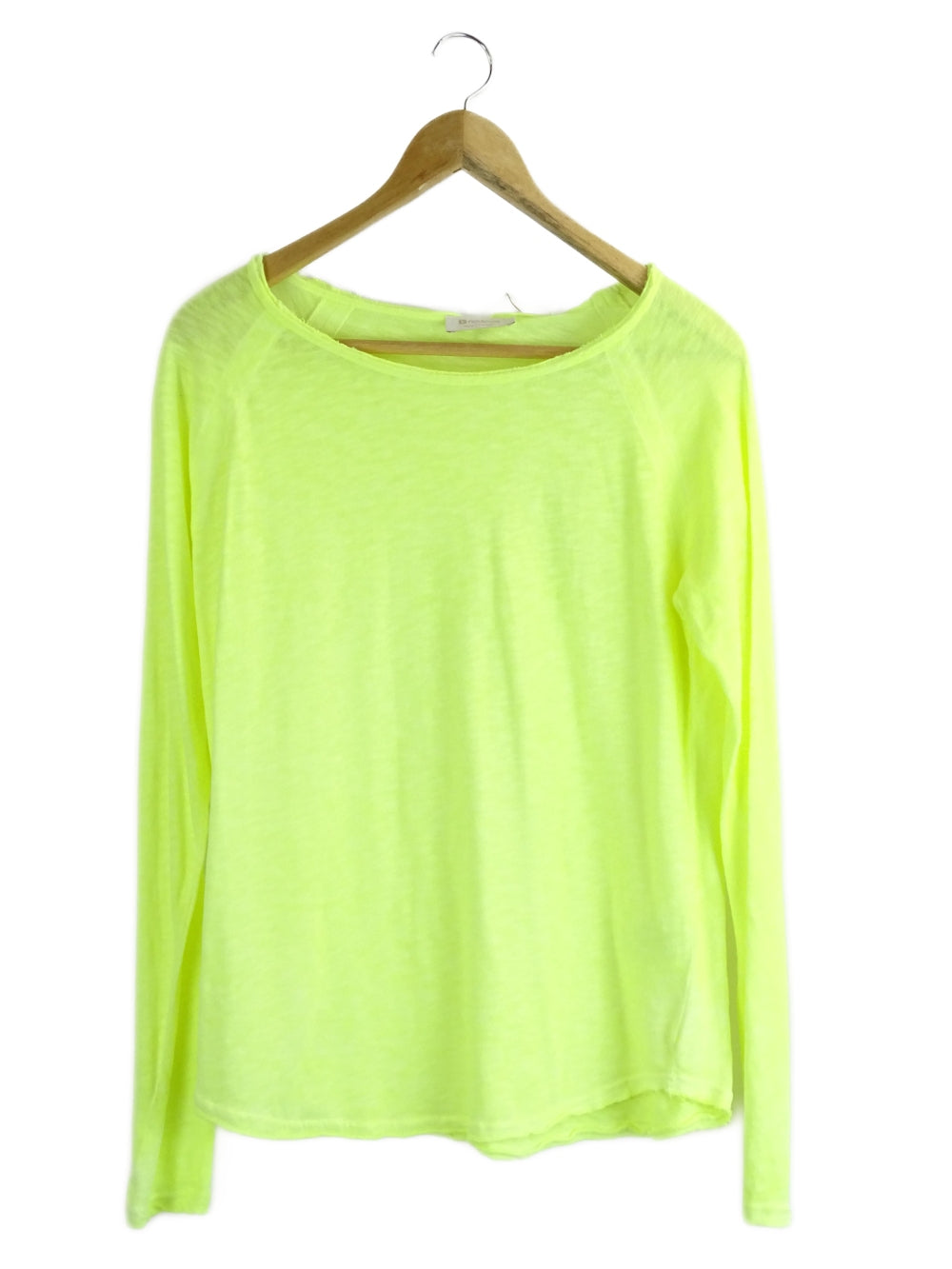 Rich &amp; Royal Fluro Top Yellow Round Neckline S