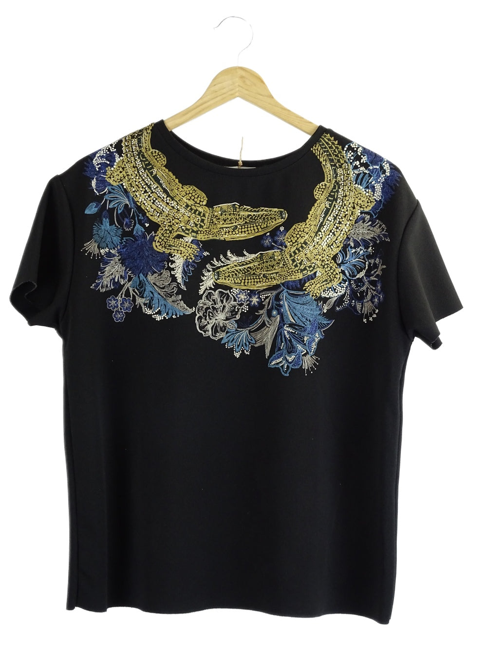 Zara Black Crocodile T-shirt S