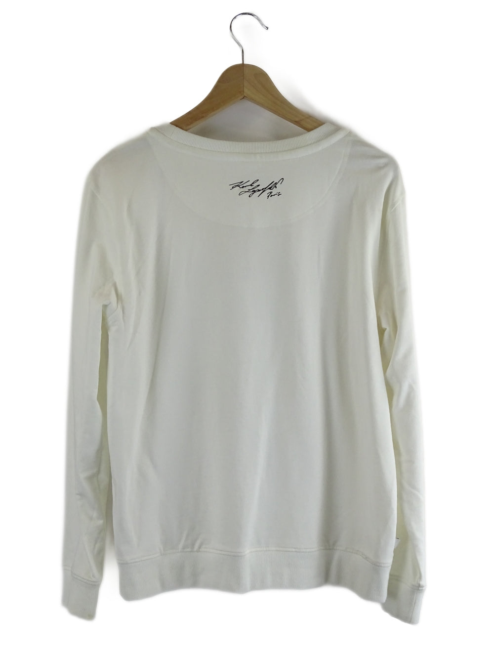 Karl Lagerfeld White Graphic Cat Jumper M