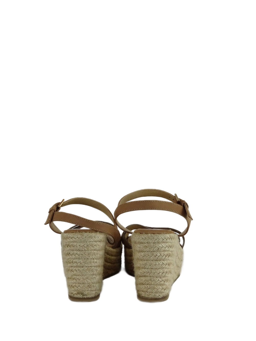 Tony Bianco Brown Strappy Espadrille Wedges 7