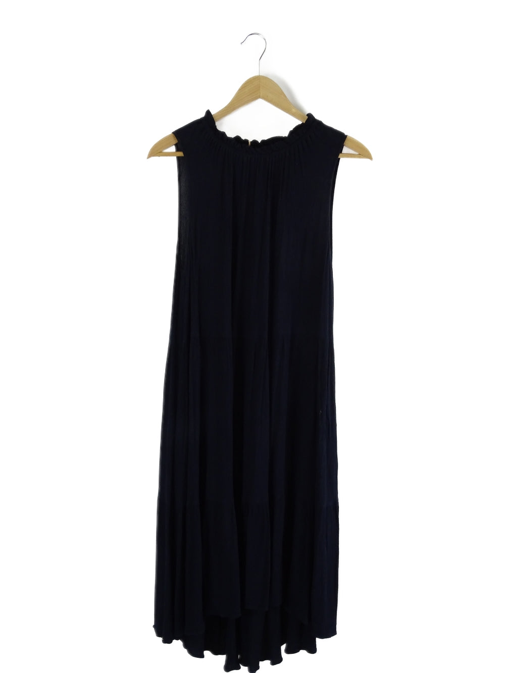 Decjuba Round Neckline Navy Midi Dress L