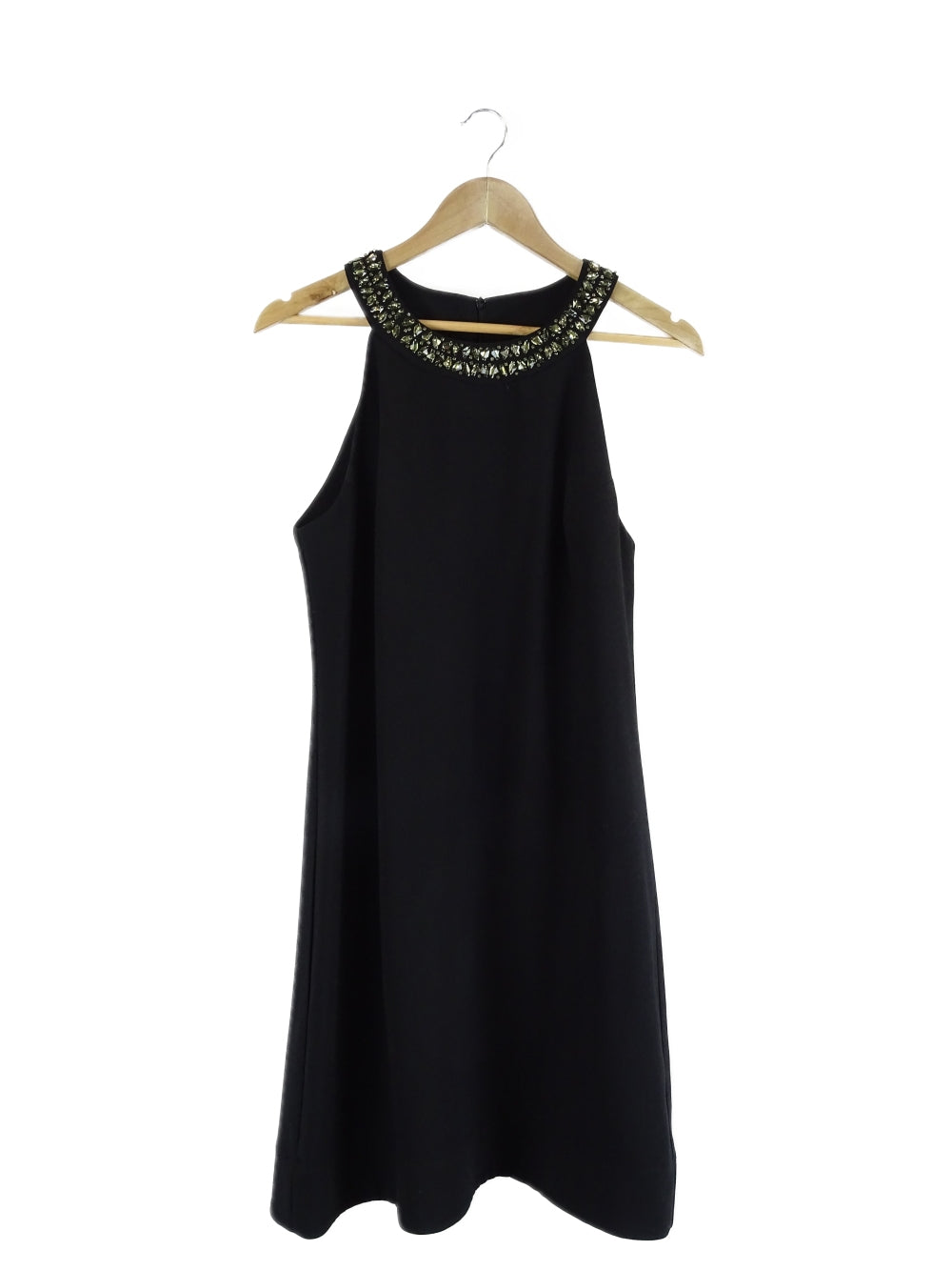 Cue Black Sequin Neckline Halter Dress 12