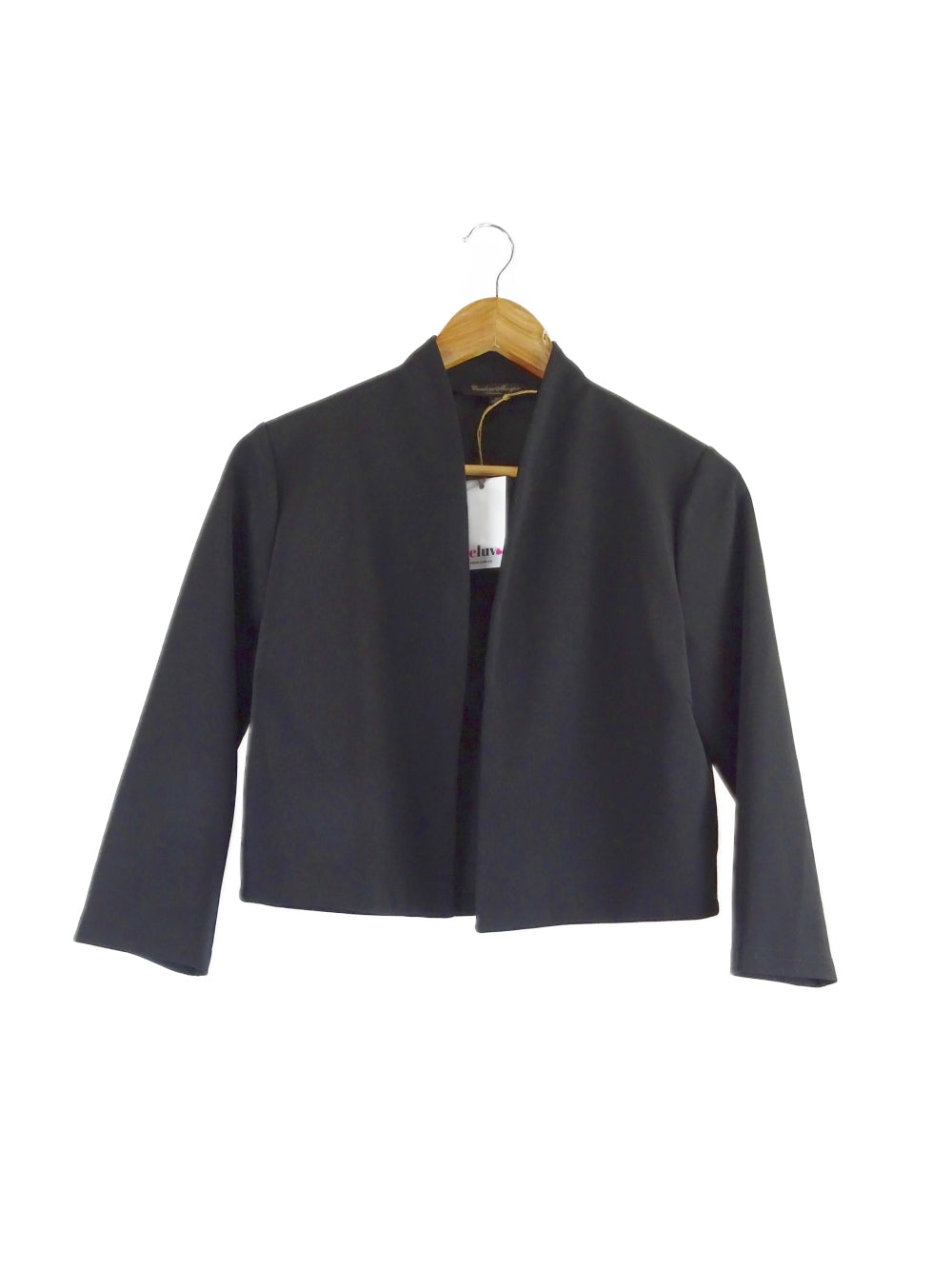 Caroline Morgan Black Cropped Blazer 10