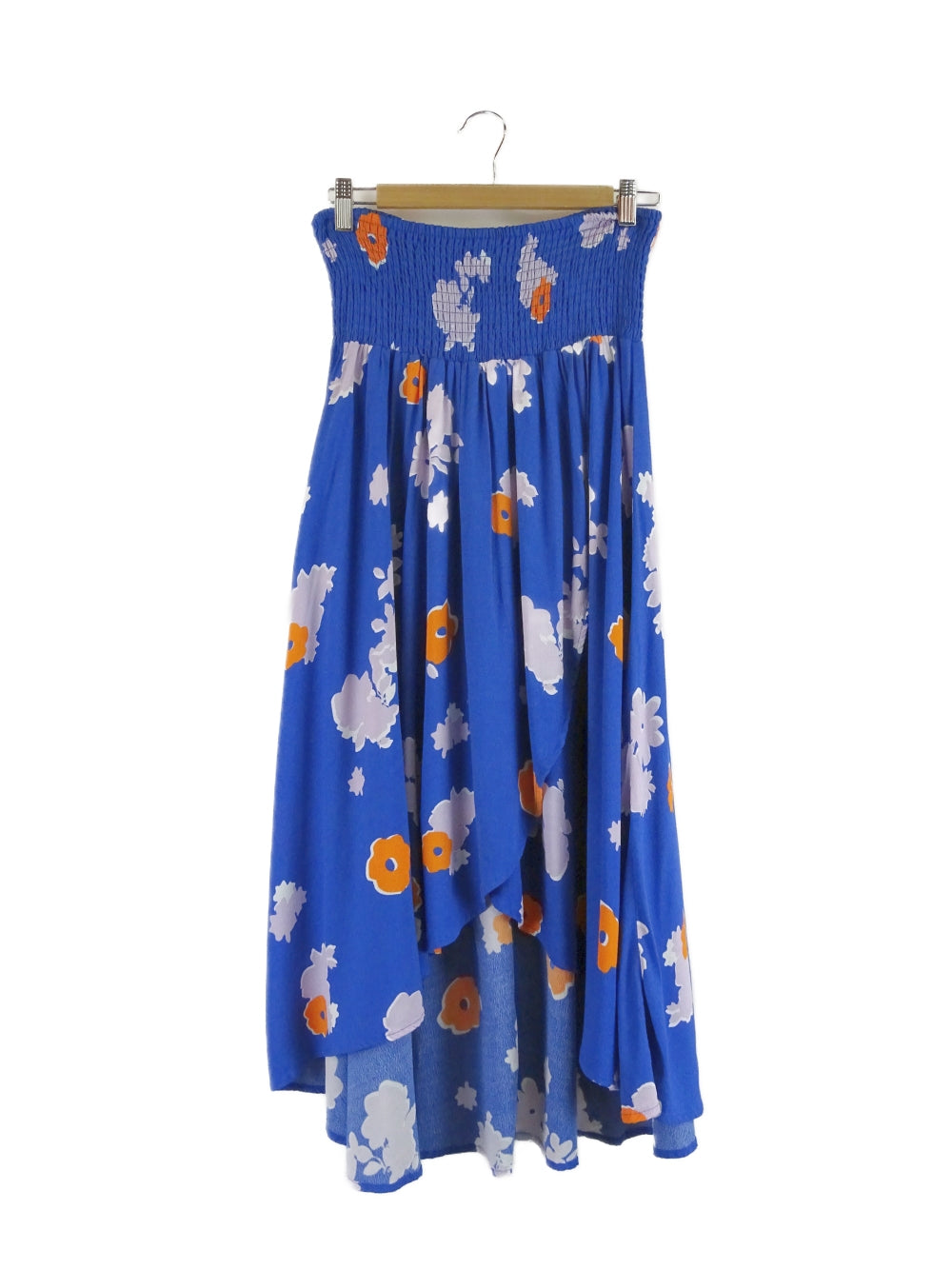 Elm Lifestyle Blue Floral Printed Midi Skirt 8