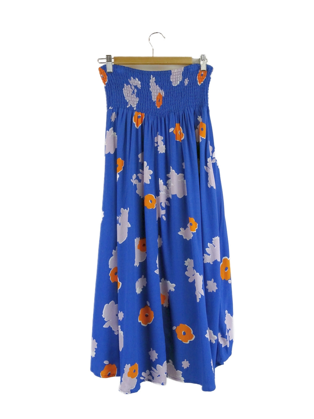 Elm Lifestyle Blue Floral Printed Midi Skirt 8