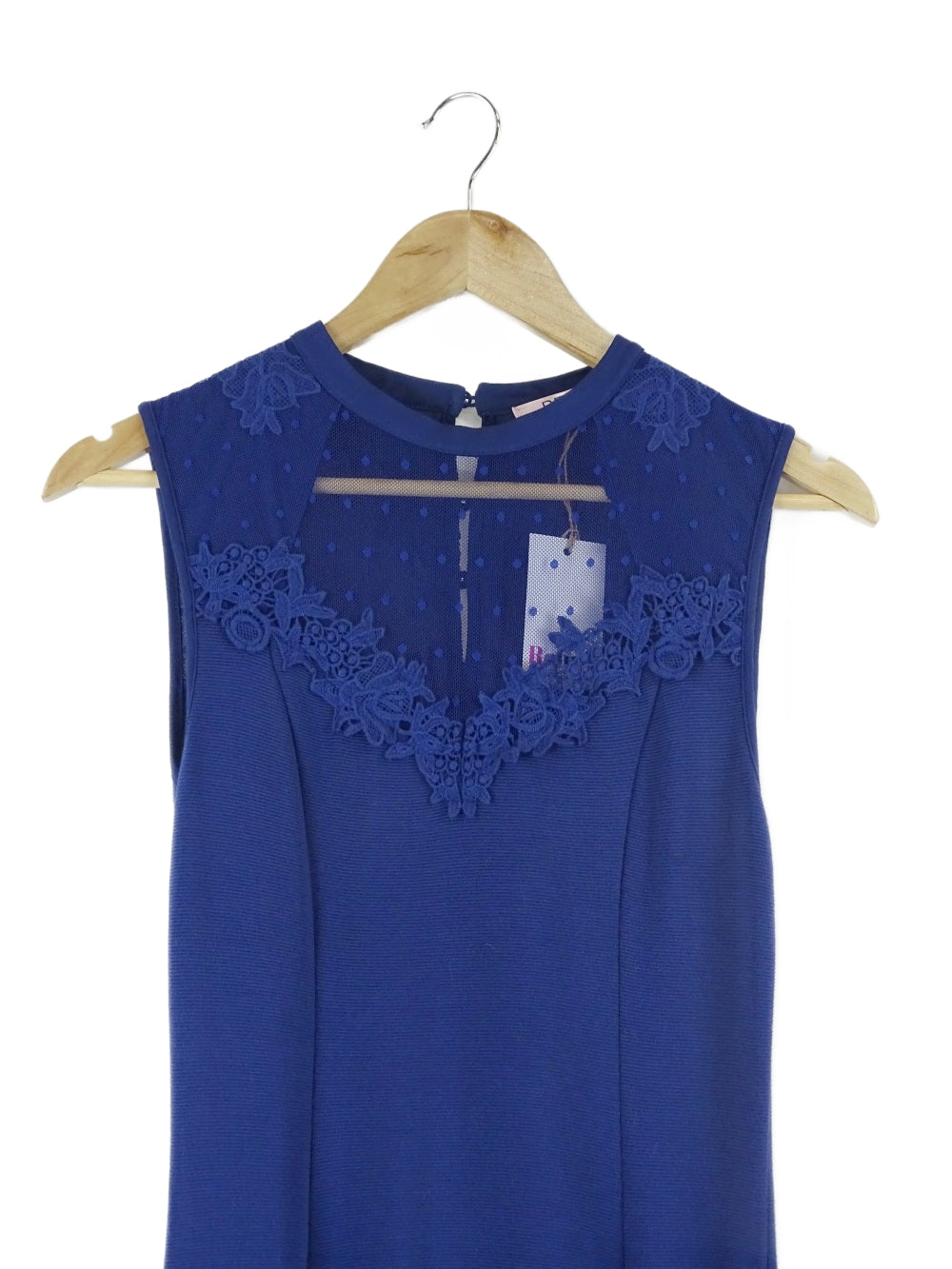 Review Blue Lace Midi Dress 6