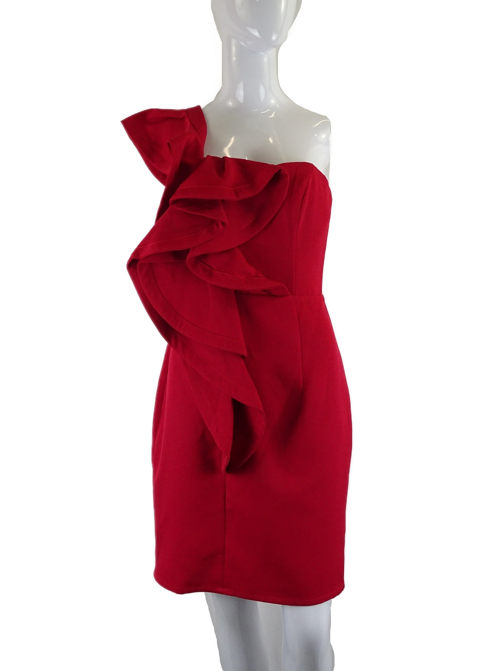 Barino Red One Shoulder Dress 10