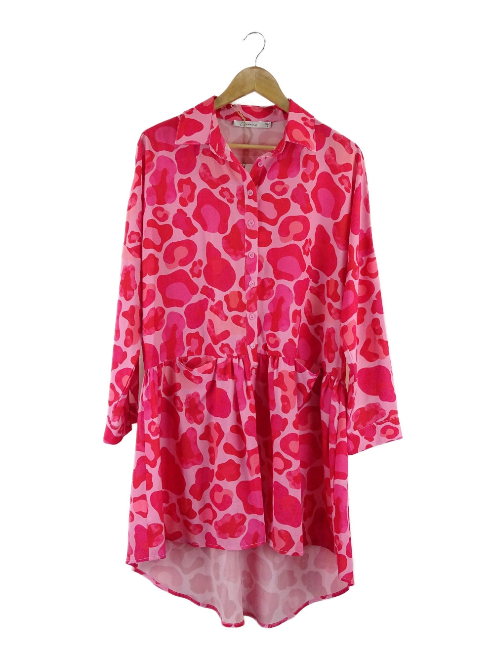 Lorraine Pink Buttton Down Dress 8