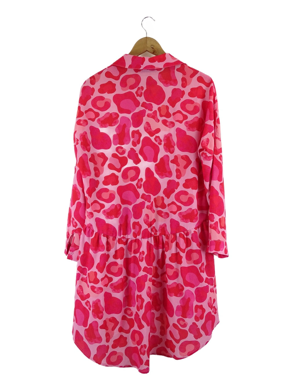 Lorraine Pink Buttton Down Dress 8