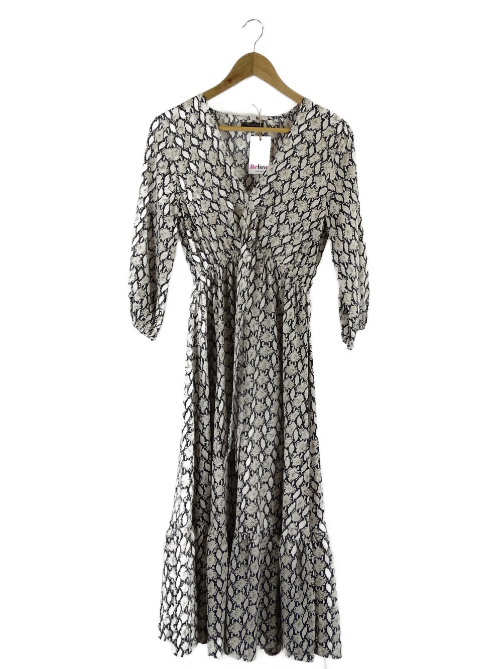 Paper Closet Animal Print Long Sleeve Maxi Dress 6