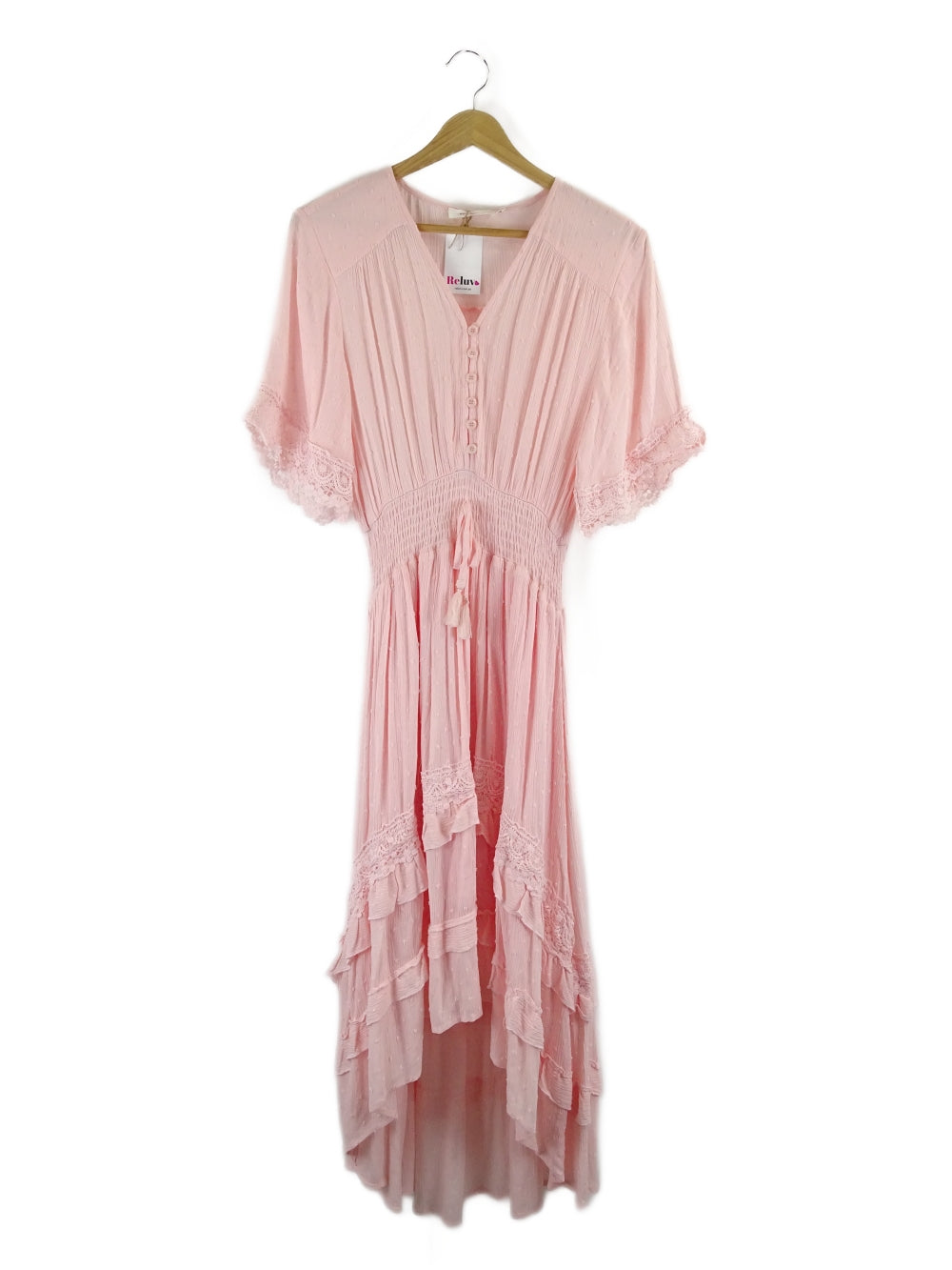 Little Coquille Pink Maxi Dress 8