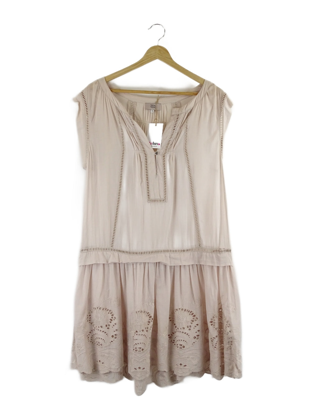 Noa Noa Neutral Smock Dress M