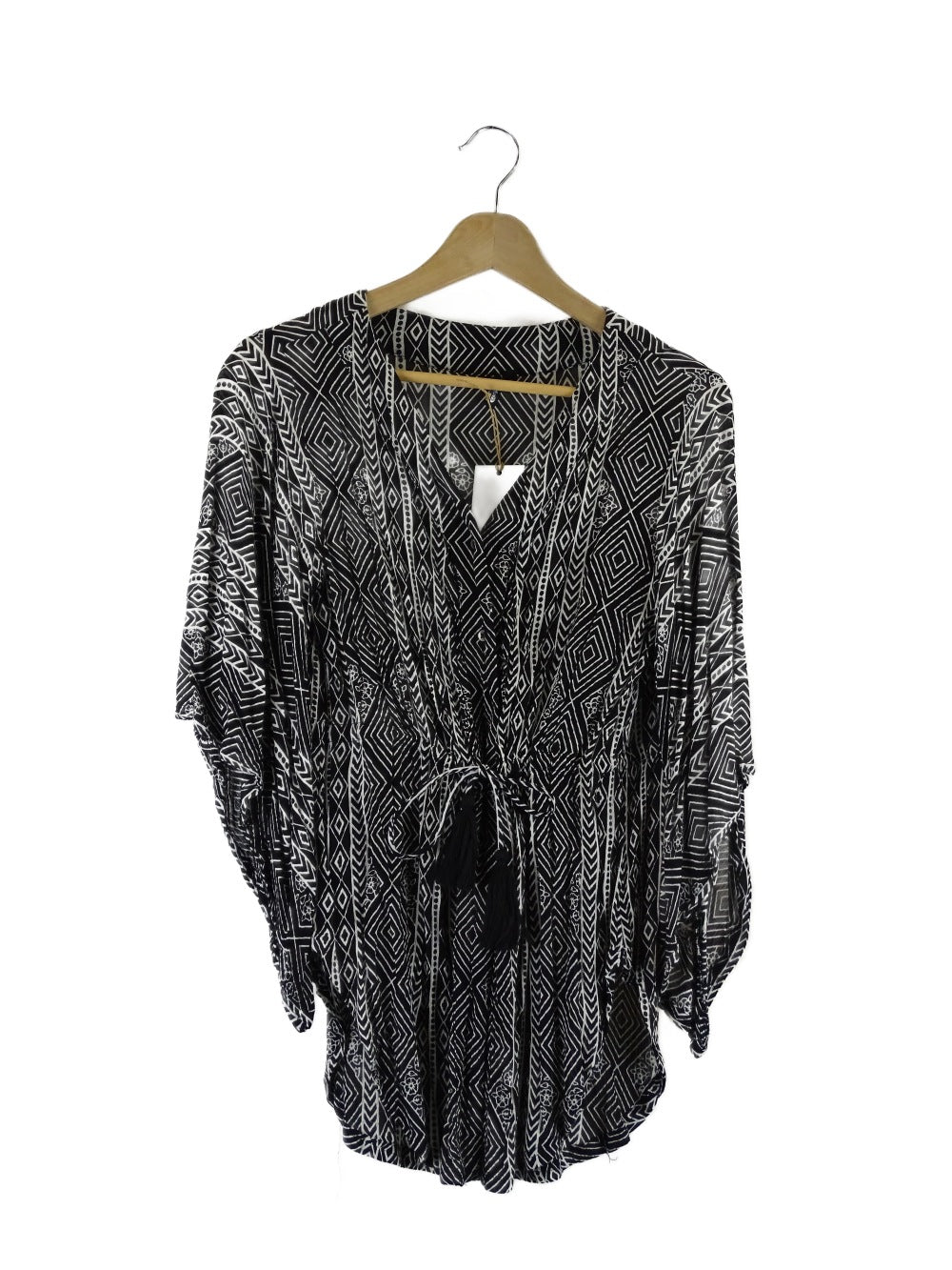 Ripcurl Black And White Kaftan Blouse 10