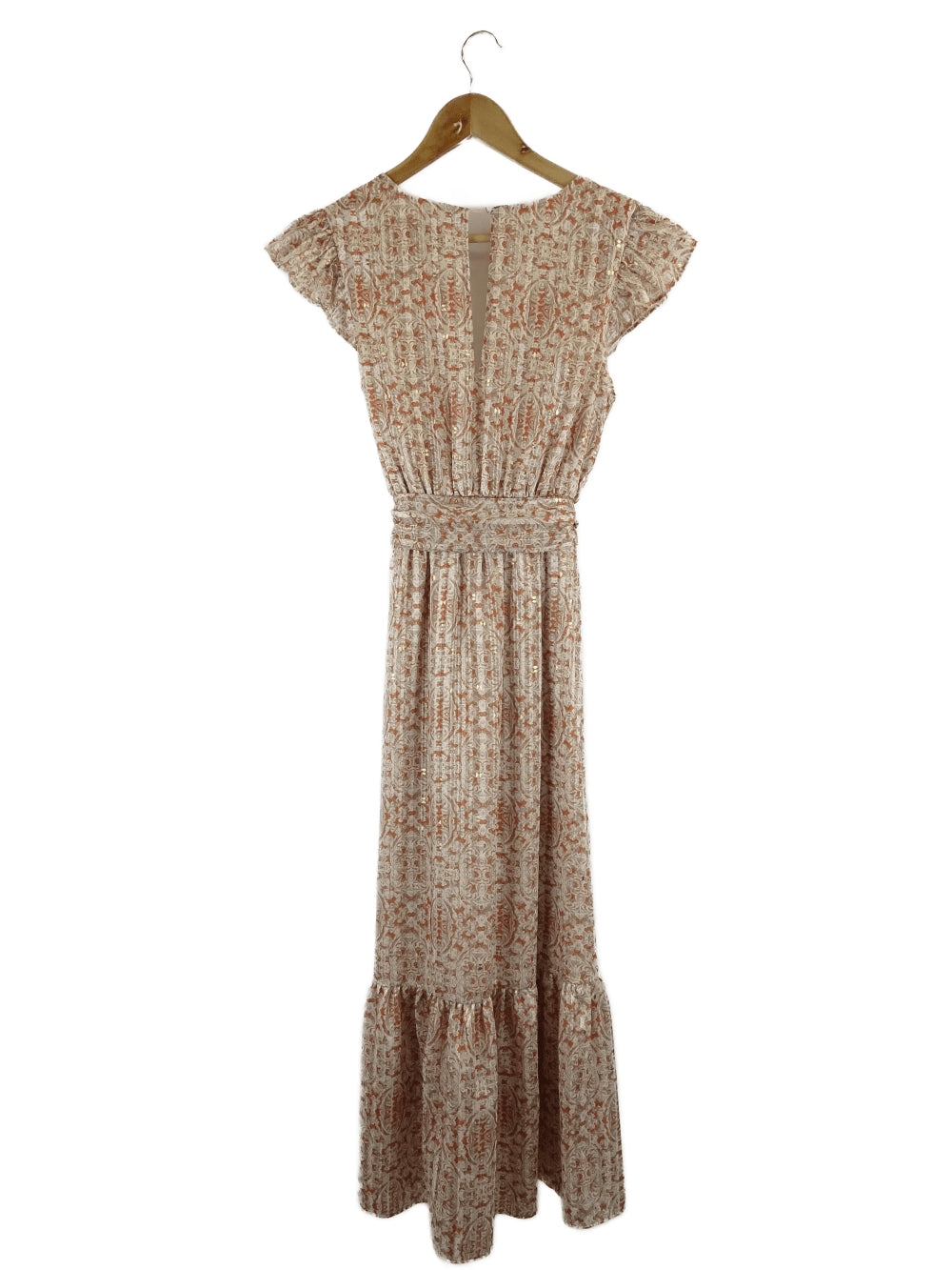 Forever New Brown Dress With Gold 8