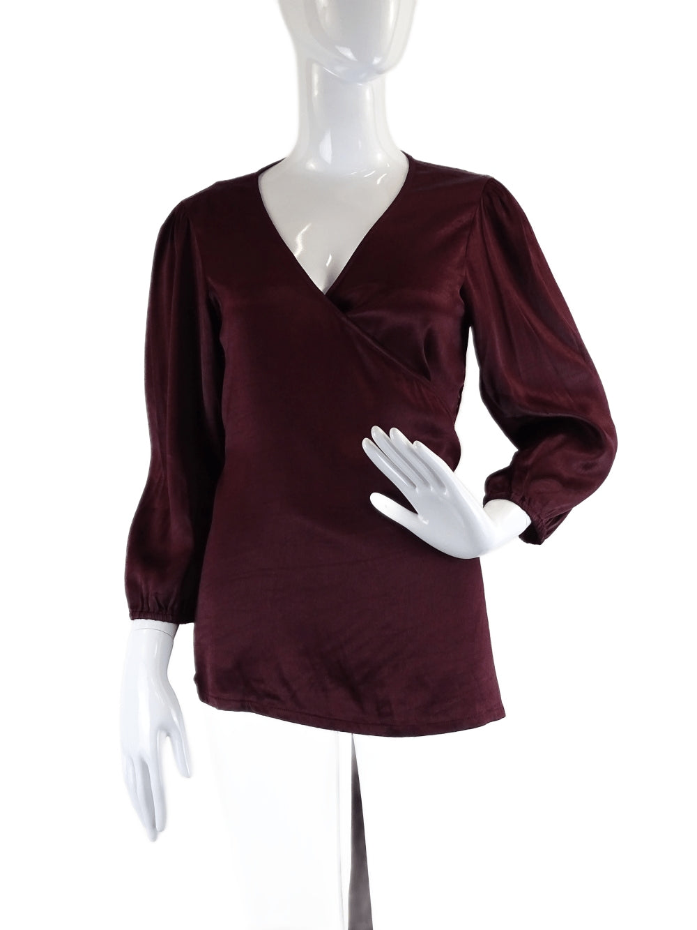 Gysette Deep Purple Wrap Top 10